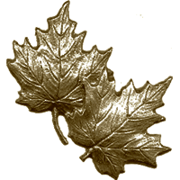 #132<br /><b>Maple Leaf Pair</b><br />R. & L. Facing